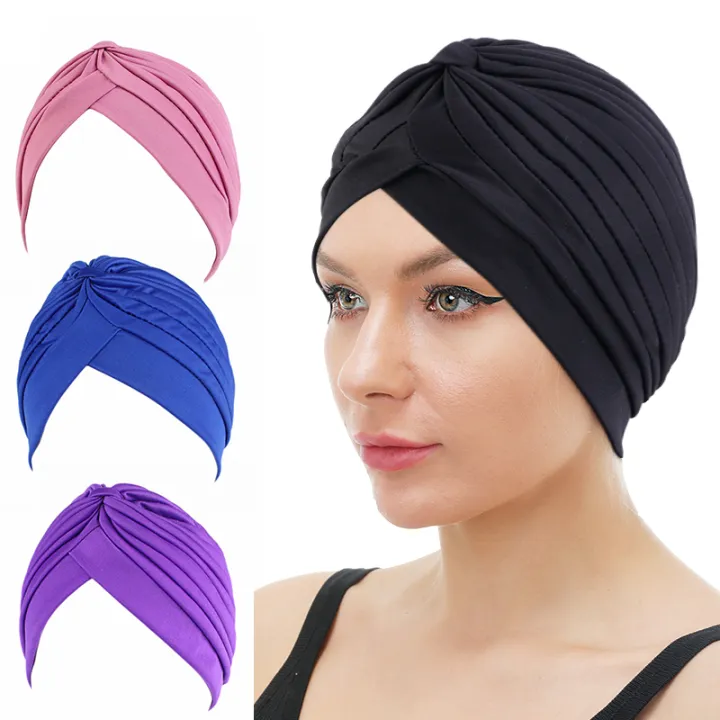 Stretchy%20Knot%20Twist%20Turban%20Bandanas%20Women%20Headscarf%20Bonnet%20Muslim%20Hijab%20Indian%20Hats%20Female%20Chemo%20Cap%20Adult%20Solid%20Color%20Head%20Wrap%20-%20Image%202