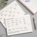 Weekly Planner Monthly Undated Agenda Notebook Schedules Study Planner Korean Stationery Office School Supplies. 