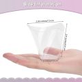 20/40PCS100ML Disposable Plastic Dessert Cups Birthday Transparent Party ice Cream Home Christmas Supplied. 
