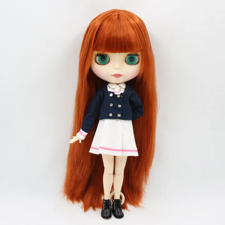 ICY%20DBS%20Blyth%20Doll%201/6%20bjd%20toy%2030cm%20red%20brown%20Hair%20white%20skin%20joint%20body%20matte%20face%20girl%20%20ob24%20anime%20doll%20-%20Image%202
