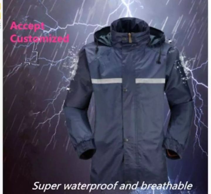 RAINCOAT L/XL STYLISH SUPER ORBIT DOUBLE CHEMBER WITH TROUSER RAIN COVER