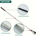 Retractable Stainless Steel Shoe Horn for Elderly, Unisex Long Shoe Pull Helper, Portable Shoe Horn Stick Easy Shoe Wearing Tool. 
