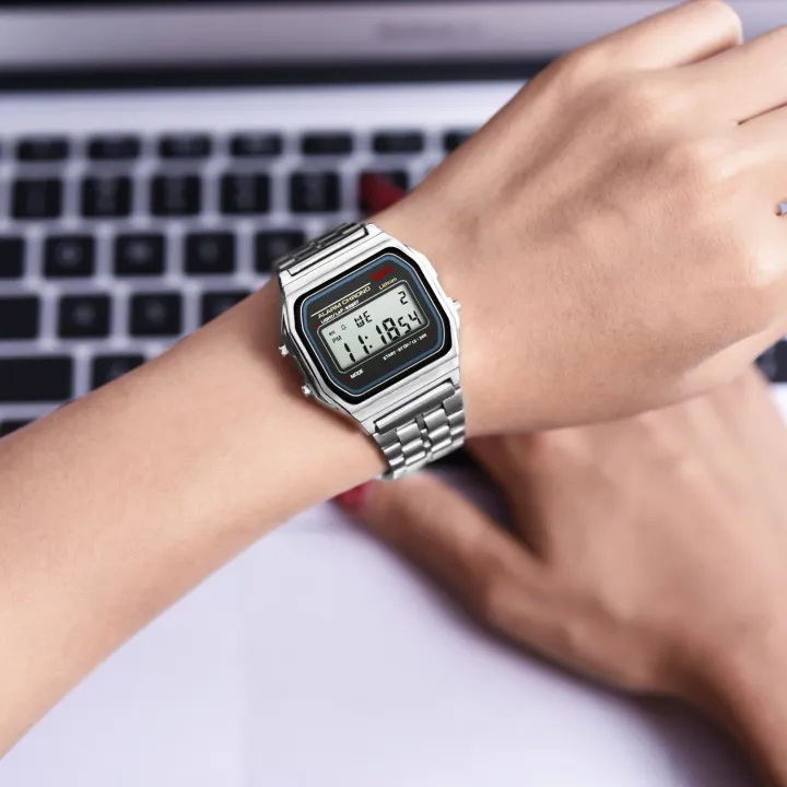 Unisex%20F91W%20Retro%20Men%20Women's%20Multifunction%20LED%20Digital%20Watch%20Stainless%20Steel%20Sports%20Wristwatches%20Ladies%20Electronic%20Wristwatch%20-%20Image%207