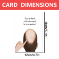 1pc, Funny Rude Birthday Card for Bald Headed Friend Sex Machine,Humorous fun cheeky adult humor.. 
