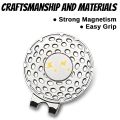 4-pack Golf Cap Clips - Zinc Alloy With Strong Magnet, Magnetic Hat Clips For Metal Ball Markers, Great for Golf Lovers.