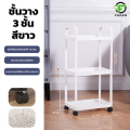 3/4/5 layers mobile book shelf with movable wheels convenient lock/unlocked plastic pp shelf. 