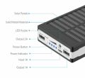 Solar Power bank 12000 Mah Portable With 21 LED Light For Traveling And Camping. 