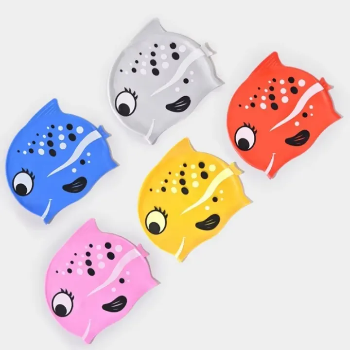 Children's%20Silicone%20Waterproof%20Swimming%20Cap%20-%20Cartoon%20Fish%20Spot%20Design%20Unisex%20Soft%20No%20Pressure%20for%20Boys%20Girls%20-%20Image%206
