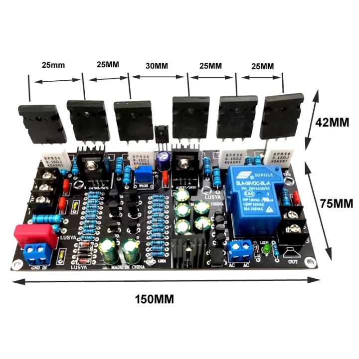 Upgraded%20Version%20300W%20Tube%202SC5200+2SA1943%205200%201943%2020V-90V%20Mono%20Channel%20HIFI%20High%20Power%20Audio%20Amplifier%20Finished%20Board%20-%20Image%202