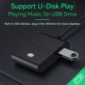 Bluetooth 5.4 AUX Car Adapter Wtih Mic 3.5MM USB U-Disk Stereo Wireless Audio Receiver Car Kit Handsfree Calls Navigation Music. 