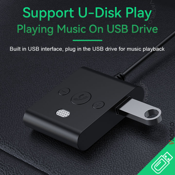 Bluetooth%205.4%20AUX%20Car%20Adapter%20Wtih%20Mic%203.5MM%20USB%20U-Disk%20Stereo%20Wireless%20Audio%20Receiver%20Car%20Kit%20Handsfree%20Calls%20Navigation%20Music%20-%20Image%206