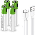 Smartoools 1.5V Type-C Rechargeable Batteries AAA (4-Pack) With Type-C Cable(original). 