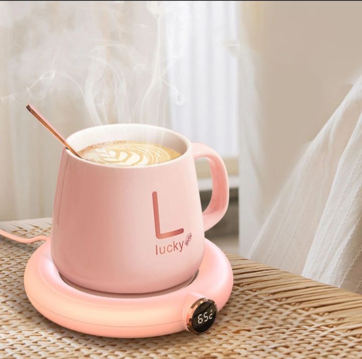 Mini Portable USB Cup Warmer 3 Gear Coffee Mug Heating Coaster Smart Thermostatic Hot Plate Milk Tea Water Heating Pad Heater