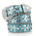 Punk Rhinestone Women's Belts for Jeans Luxury Famous Brand Studded Belt Female Waist Belt for Women Gothic Y2K Gold Silver Pink. 