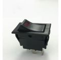 12V Red Illuminated Rocker Switch SPST ON-OFF Rocker Switch 3 Pin with PC Terminal with Rivet for Electric Appliances. 