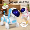 Smart Interactive Robotic Dog Simulated Walking Light Sound Music Children's Educational Crawling, Singing and Interactive New.