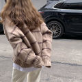 Women Sweater Casual Pullovers Autumn Winter Basics Knitted Korean Loose Striped O-neck Long Sleeve Elegance Sweet.
