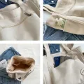 Women's Fashion Shoulder Bag Class Large Capacity Student Tote Bag New Canvas Commuter Handbag Carrying Bags cabas eco bag. 
