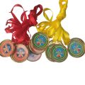 Cricket medals for tournament, Gold colour - 12 pcs.