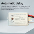 220V Intelligent Sound Voice Sensor Switch Module Detector Indoor Auto On Off Lights Switch Sound-Light Controlled Sensor Switch.