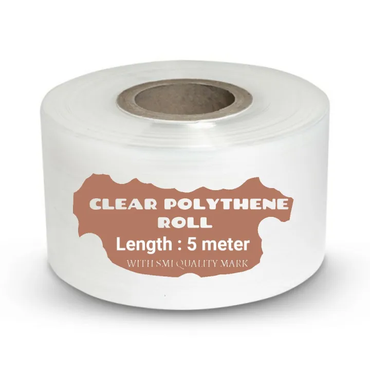 Clear Polythene Roll (3 inch* 5 meters)