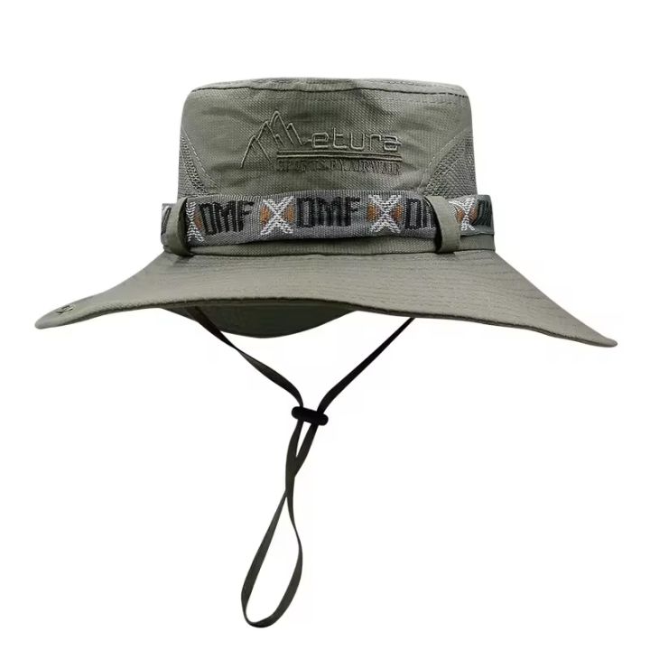 Summer%20Men%20Bucket%20Hat%20Outdoor%20UV%20Protection%20Wide%20Brim%20Panama%20Safari%20Hunting%20Hiking%20Hat%20Mesh%20Fisherman%20Hat%20Beach%20Sunscreen%20Cap%20-%20Image%207