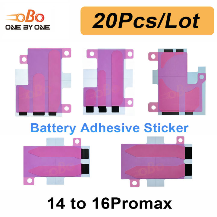 20Pcs Battery Adhesive Sticker for iPhone 14 15 16 Plus Pro Max Promax PM Battery Tape Adhesive Glue Repair Parts