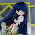 ICY DBS Blyth Doll BJD Joint Body White Skin Blue Hair Set Doll 1/6 30cm Girl Anime SD.