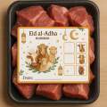 Eid al-Adha Meat Distribution Stickers  Qurbani Gift Tags 2.4x2.9 / 1.9x2.3 Inches. 