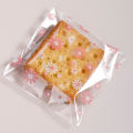 100Pcs Plastic Packing Bags for Biscuits Candy Cookies Flower Self-Adhesive Bags Jewelry Party Packaging.