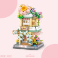 City Street View Building Block Set DIY Ice Cream Coffee Flower Shop Model Building Toy Ideal for Home Decor and Holiday . 