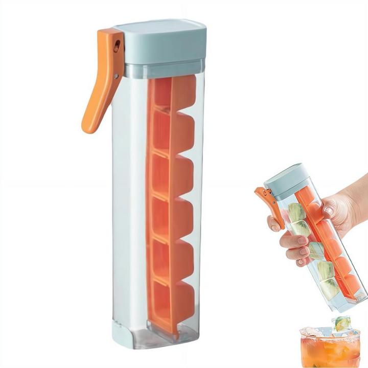 Food Grade Silicone Ice Cube Mold with One‑Press Storage Box Whiskey Ice Cube Maker for Home Bar Kitchen Tools