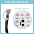 Straw Covers Cap Reusable Silicone Straw Toppers Compatible with Stanley Cup Spill Leak Stopper Splash Dust Proof Straws Cover.