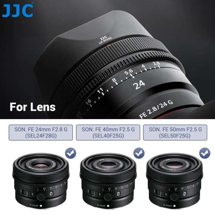 JJC%20Lens%20Hood%20For%20%20FE%2024mm%20F2.8%20G%20FE%2040mm%20F2.5%20G%20FE%2050mm%20F2.5%20G%20Lens%20Replaces%20%20ALC-SH165%20ALC-SH166%20Lens%20Hood%20-%20Image%202