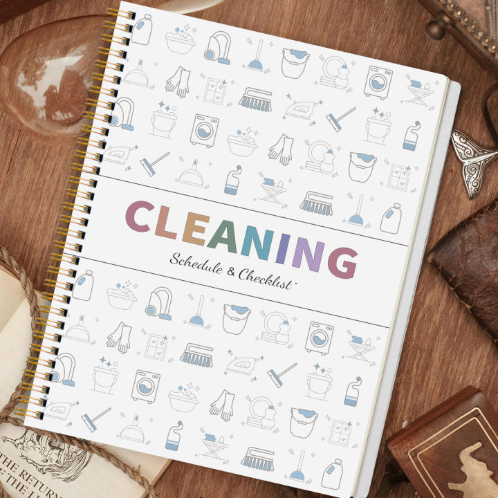 ADHD%20Cleaning%20Schedule%20Planner%7CDaily%20Weekly%20Monthly%20Housekeeping%20Organizer%7CHome%20Chore%20Checklist%20Book%7CSpiral%20A5%20Cleaning%20Notebook%20-%20Image%205