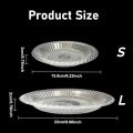 10/20/50PCS Disposable Transparent Plate PP Material Disposable Plastic Plate Family Gathering Festival Party Dessert Tableware.