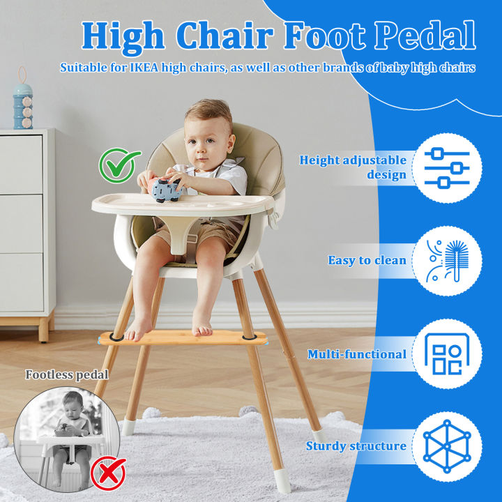 Baby%20High%20Chair%20Footrest%20Adjustable%20Height%20Baby%20Highchair%20Foot%20Pedal%20Natural%20Bamboo%20Wooden%20Infant%20Seat%20Foot%20Rest%20Babies%20Stuff%20-%20Image%205