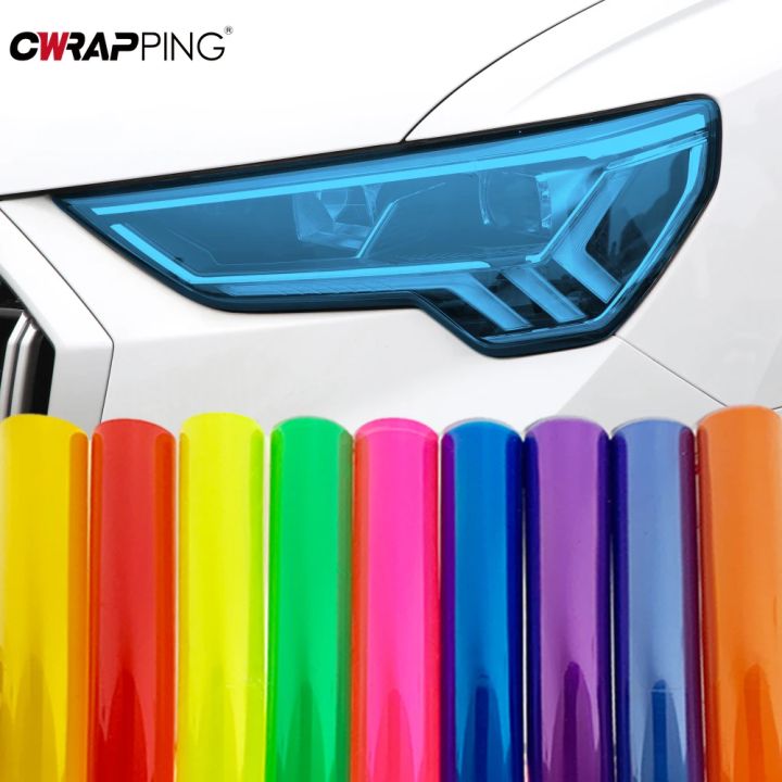 30cmx200cm Car Light Headlight Taillight Tint Vinyl Film Stickers Motorcycle Car Ecoration Waterproof Protection Accessories