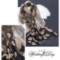 Silk Scarf Womens Summer Breeze Lightweight Sheer Wrap and Shawls Bandana Beach Organza Gauze Lace Hollow Scarf. 