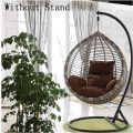 Swing Chair Hanging Basketball Wicker Chair Fine Rattan Armrest Wicker Nest Chair Hanging Basketball Balcony Swing Single Outdoor Wicker Teardrop Hanging Chair (Color : C) (B). 