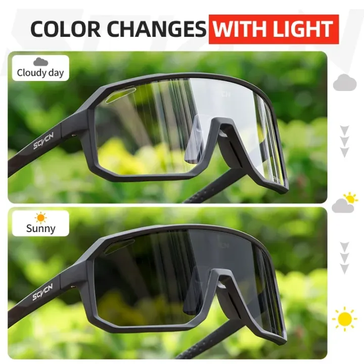 Scvcn%20New%20Men's%20UV400%20Photochromic%20Cycling%20Sunglasses%20Women%20Sports%20Running%20Eyewear%20for%20Men%20Glasses%20Road%20Bike%20Bicycle%20Goggles%20-%20Image%203