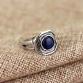 1 pc The Vampire Diaries Rings Elena Gilbert Daylight Rings Vintage Crystal Ring With Blue Lapis FashionJewelry Movies Cosplay. 