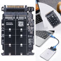 M.2 SSD To U.2 Adapter Card M.2 NVMe SATA-Bus NGFF SSD To PCI-e U.2 SFF-8639 PC-E3.0X4 M2 Adapter Converter for 2230/2260/2280. 