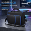 PS5 Travel Case Protective Bag for PS5 Console Disc/Digital Edition with Controllers Game Cards Headset Organizer. 