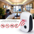 (UK PLUG) Pest Reject Ultrasonic Intelligent Repeller Anti Mosquito Mouse Pest Control Rejector Home Insect Killer. 