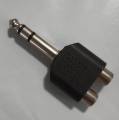 2 way RCA jack tail mic adapter plug. 