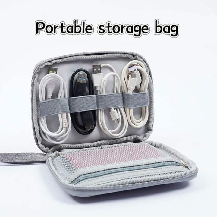 Nechibaby- Portable Storage Bag Hard Shell Digital Gadgets Case EVA Bag Data Cable MAC Charger U Disk Protective Cover