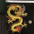 Chinese Style Gold Dragon Cloth Stickers Flying Dragon Embroidery Patch Decal Cheongsam Embroidery. 