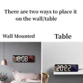 9 Inch Large Digital Wall Clock Temperature Humidity Night Mode Snooze 12/24H USB Plug-in Version Electronic LED Alarm Clock. 