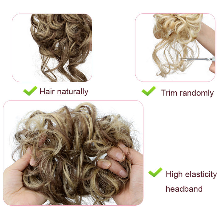 Synthetic%20Hair%20Bun%20Wig%20For%20Women%20Elastic%20%20Band%20Hair%20Extentions%20Chignon%20Heat%20Resistant%20Bun%20Black%20Brown%20-%20Image%205